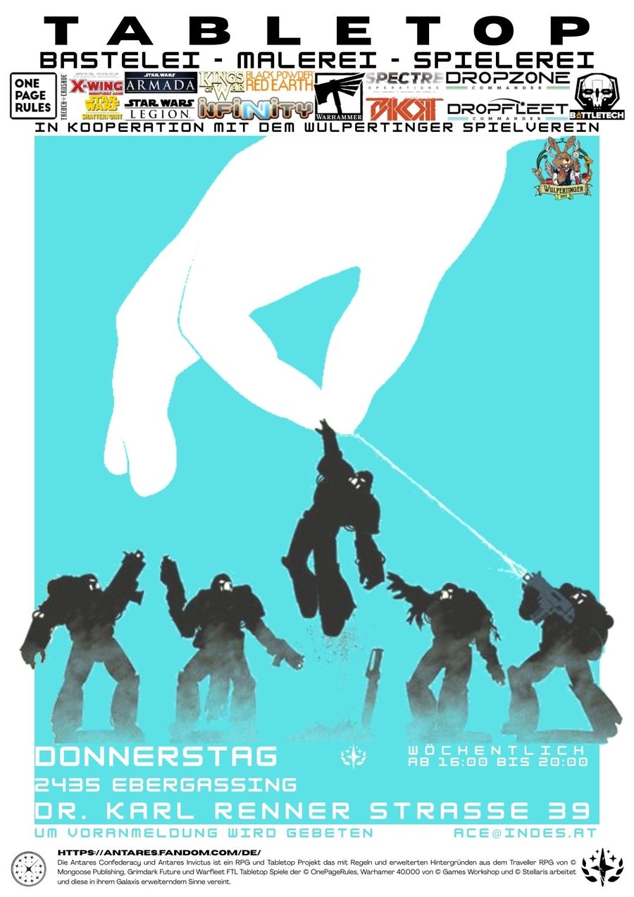 Poster Tabletop Donnerstag